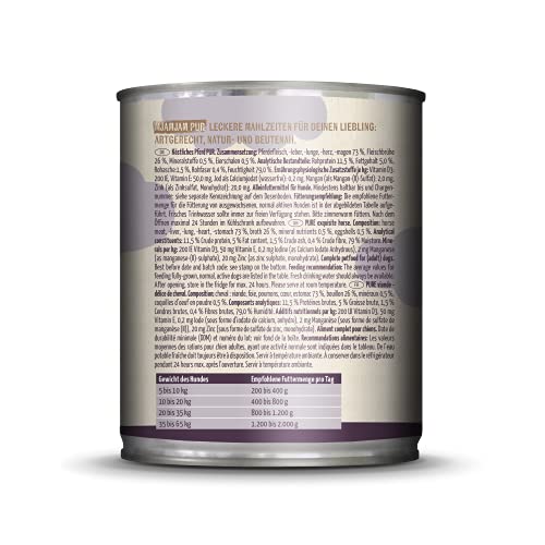 MjAMjAM Premium Nassfutter für Hunde – Getreidefreies Hundefutter