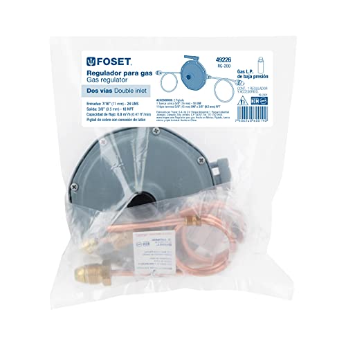 Regulador de gas 2 vías 3 regulador de gas 2 vias marca Foset (3)