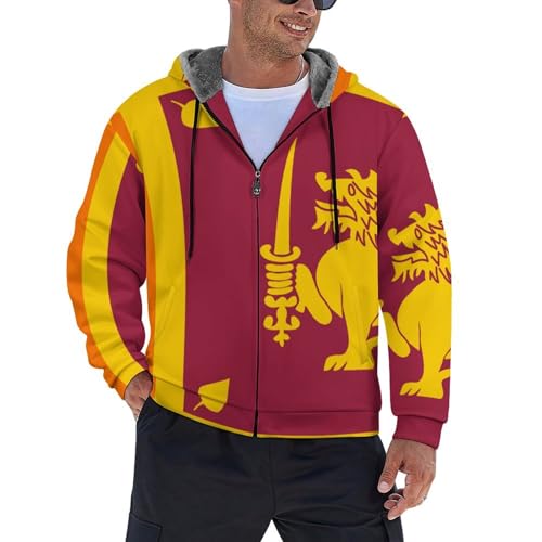 Chaqueta con capucha y forro cálido de invierno para hombre