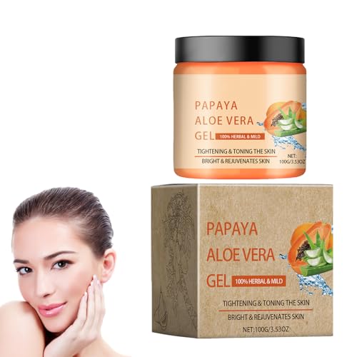 Crema Blanqueadora De Papaya, 100 G Gel Exfoliante De Papaya Crema Blanqueadora De Piel De Papaya, Crema Blanqueadora Para La Piel Para La Cara Crema De Día Y Crema De Noche Antipecas Crema Blanqueadora De Papaya, 100 G Gel Exfoliante De Papaya Crema Blanqueadora De Piel De Papaya, Crema Blanqueadora Para La Piel Para La Cara Crema De Día Y Crema De Noche Antipecas