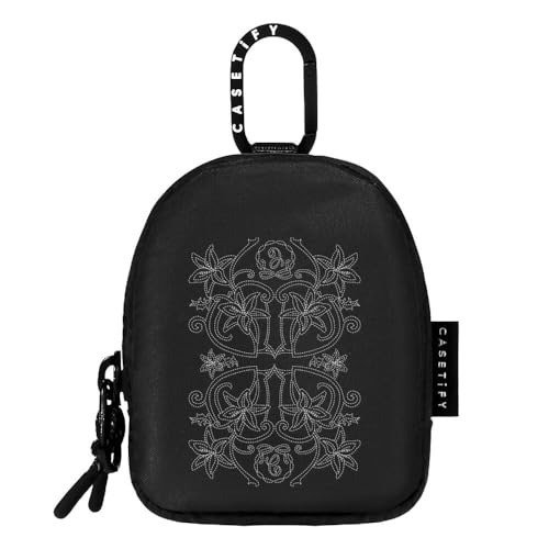 CASETiFY ���C�����X�C���z���|�[�` - Luxe Garden-Noir - �u���b�N