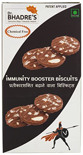 Image of DR. BHADRE'S Immunity Booster Biscuits 200 gm Mix of Almond Desi Cows' Ghee | Digestive Biscuits | No Maida No Preservative | Chemical Free Cookies & Biscuits