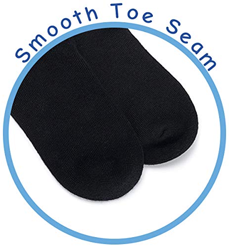 Image of Jefferies Socks boys Girl's Seamless Cotton Turn Cuff Socks 3 Pair Pack