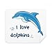 I Love Dolphins Illustrate Cleaning Cloth Screen Cleaner 2pcs Suede Fabric
