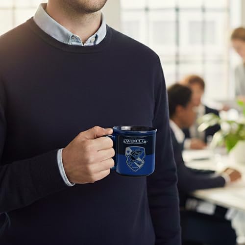 Image of Premium Coffee Mug for Office & Home | Harry Potter Ceramic Coffee Mug | 3 x 3.5 Inch Coffee Cup | Stylish Gift for Book & Movie Fans | Hot & Cold Beverage Cup 300ml (Blue-Black)