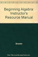 Beginning Algebra: Instructor's Resource Manual 0070632723 Book Cover