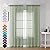 OVZME Bedroom Curtains 2 Panel Sets 84" Inch Length - Transparent Light Weight Soft Window Treatment Panels for Study Room/Living Room/Guest Room, Sage Green, Per Panel W42 X L84 inches
