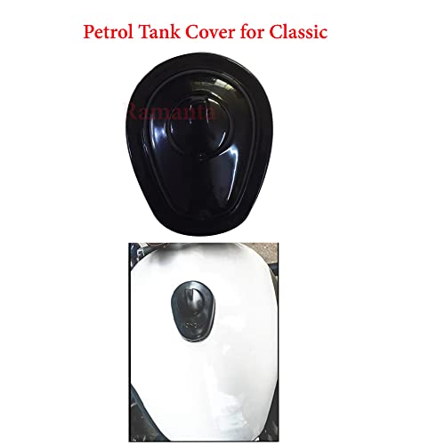 Image of Ramanta Plastic Monsoon Kit for Classic Dashboard Screen Protector Speedometer Cover /Cap and Petrol Tank Cover Compatible with Classic 350 /500 CC, BS-4 (Set of 3, Black and White)