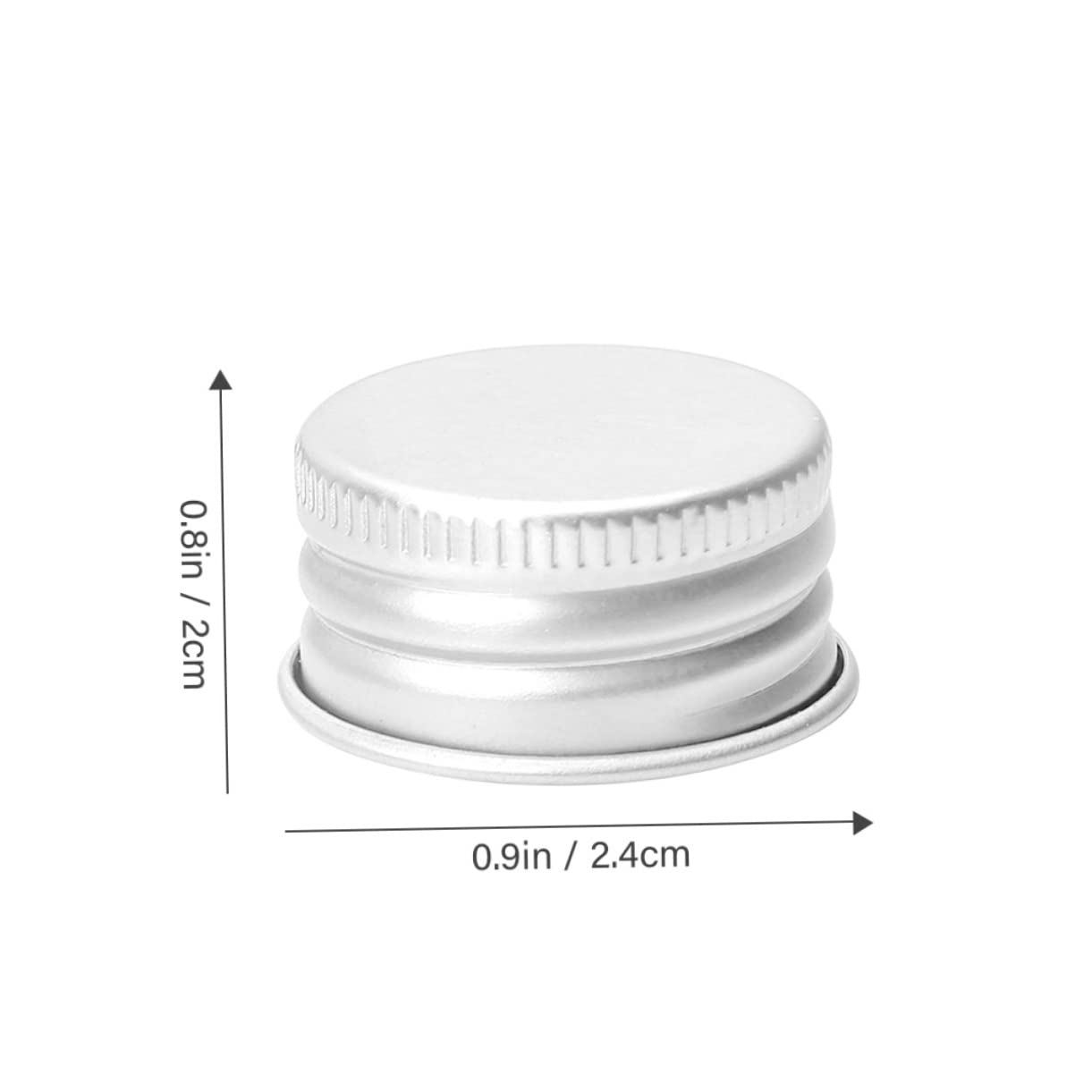 Amosfun 250 Stk auslaufsichere Verschlusskappen praktische Flaschendeckel Weithalsdeckel für Einmachgläser lagercontainer kleine Glasdeckel Ersatzflaschenhüllen Aluminium
