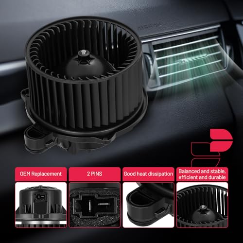 Image of BDFHYK AC Heater Blower Motor Fan BM10053C Compatible with Genesis 2017-2019 G80, Compatible with Hyundai 2017-2020 Elantra, 2015-2016 Genesis,HVAC Blower Motor Assembly Replacement for 97113A4000