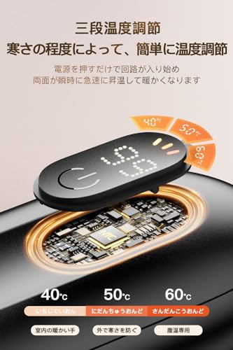 Yokepro 充電式カイロ YY-NSB-BLA01 の商品画像 3