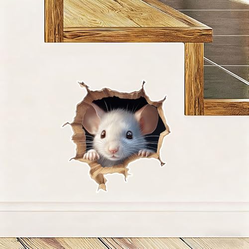 Vinilo Decorativo 3D Ratón, Pack 2 Piezas miniatura 2