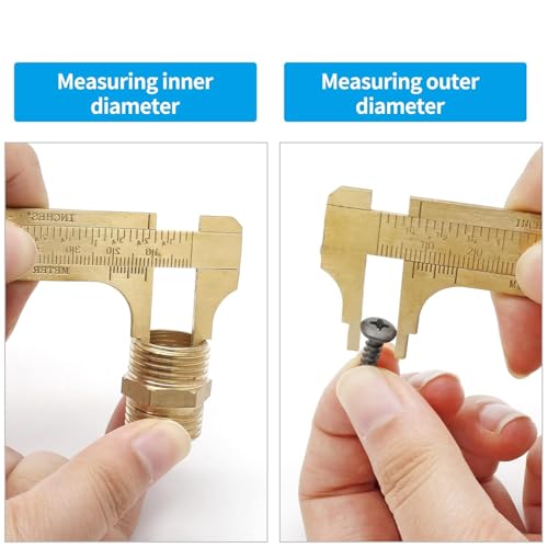 Calibrador Vernier de Latón, Precisión, 80 mm miniatura 3