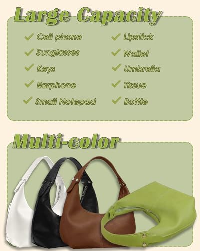 Image of Small Purse for Women Vegan Leather Mini Shoulder Bag Cute Hobo Handbags Clutch Purse