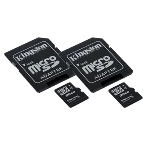 Samsung Galaxy Amp Cell Phone Memory Card 2 x 32GB microSDHC Memory Card with SD Adapter (2 Pack)