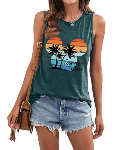 Image of Vacay Mode T Shirts for Women Summer Beach Hawaii Vacation Short Sleeve Tops Holiday Cruise Getaway T Shirts