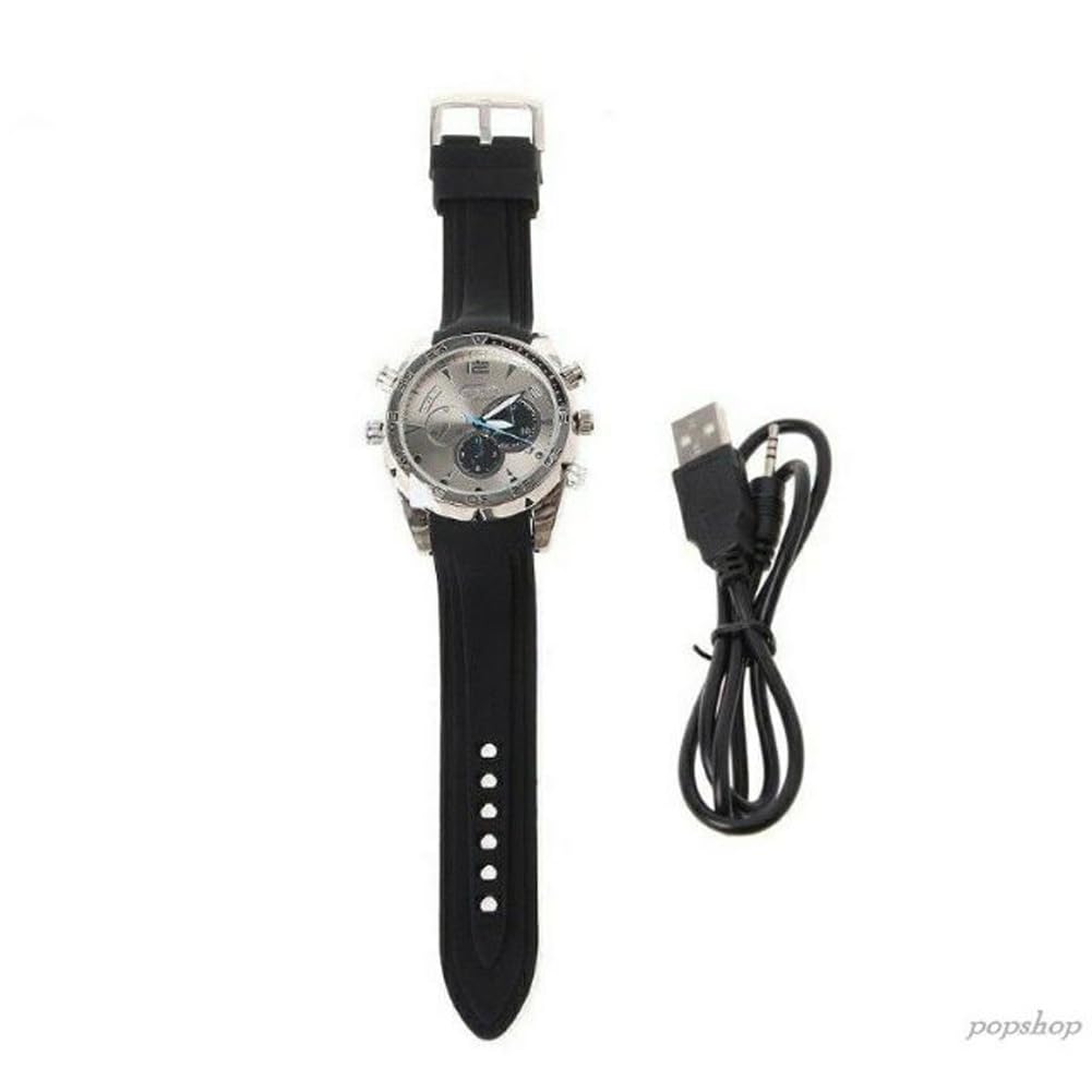 Petite DV Espion Caméra – Mini Cachée HD 1080P Montre Carte Mémoire 32G Intégrée Spy Cam(W5000)