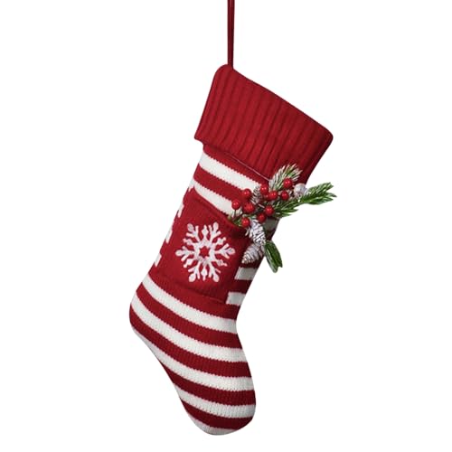Anshome Large Christmas Stockings, Knitted Xmas...