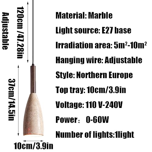 Plafonnier à vis E27 industriel et suspension design pour salon moderne