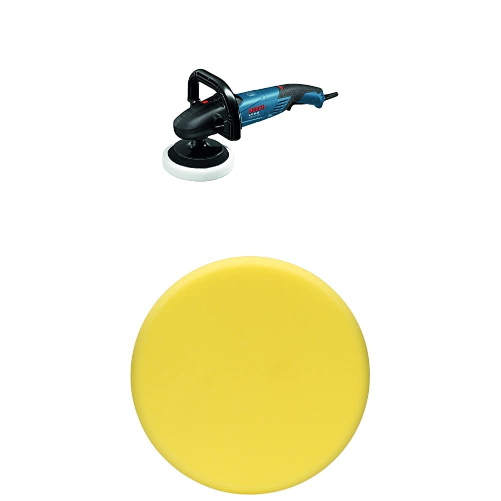 Bosch Professional Polierer GPO 14 CE (1.400 Watt, Leerlaufdrehzahl 750-3.000 min-1, inkl. Zusatzhandgriff, D-Griff) + Polierschwamm 170mm, 1 Stk.