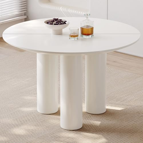 GraceNook �_�C�j���O�e�[�u�� �� 117cm �~�`�e�[�u���P�i 4�l�p �k�� �z���C�g �H��e�[�u�� ������� ����r ���r���O �_�C�j���O�Ƌ�