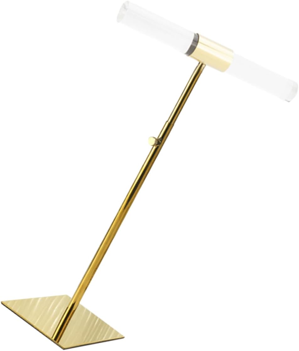 Adjustable Floor Jewelry Display Rack Multi-Functional Necklace and Bracelet Holder Stand Detachable Jewelry Organizer Hooks for Home or Store Use