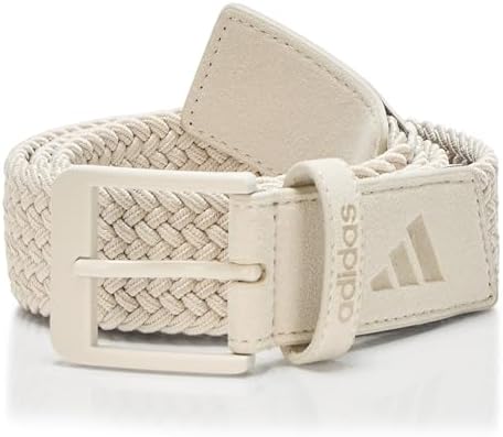 adidas white leather golf belt
