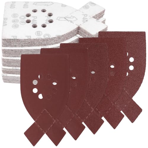 Papel de lija para lijadora delta Black and Decker grano 40 60 80 100 120 de 8 orificios