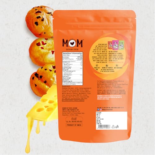 Image of MOM - Meal of the Moment, Roasted Cheddar Cheese Makhana, 52g / 56g | Gluten Free | Anti Oxidants | MSG Free | Zero Trans Fat | No added Preservatives and No Artificial Flavours