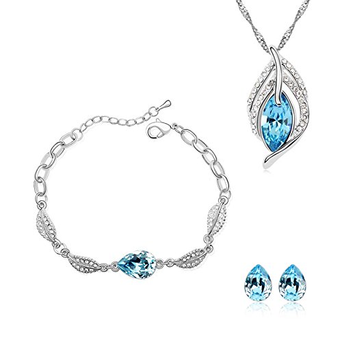 See full amazon price history chart for Nakabh Blue Austrian Crystal Combo Jewellery of Pendant Set With Earrings & Bracelet For Girls and Women in Love (Combo 3) Nakabh Blue Austrian Crystal Combo Jewellery of Pendant Set With Earrings & Bracelet For Girls and Women in Love (Combo 3) (B0749KGJHK) Amazon Price History, Amazon Price Tracker