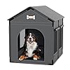 XL Dog House Indoor Dog Kennel Bed Mat with Cushion for Small Medium Large Dogs Cats, Winter Warm Cat Nest Puppy Cave Sofa Pet Products Easy Assembly