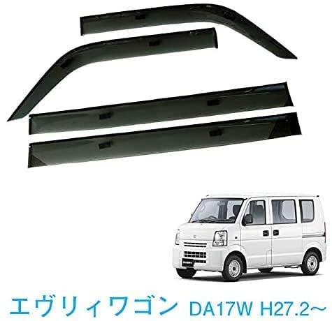 Amazon | ドアバイザー エブリイ ワゴン DA17W スモーク 金具付き 4個