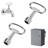 【Multifunktions-Steckschlüssel】vierkantschlüssel wasserhahn kann in verschiedenen Schränken, Verteilerschränken, Gaszählerkästen, Heizkörpern, Heizungssystemen, Wasserzählerkästen, Verteilertafeln, Sanitärsystemen, Elektrotechnik- und Wasserversorgungssystemen verwendet werden und hilft Ihnen beim Öffnen oder Schließen des Ventils. Durch das Lüften wird nicht nur die Heizleistung verbessert, es werden auch störende Heizkörpergeräusche vermieden.