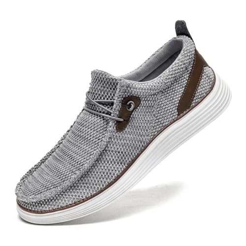 Image of Mens Loafers Walking Slip on Boat Shoes Running Tennis Athletic Sneakers Workout Sports Gym Fashion Classcial Non Slip Sneakers Casual Comfortable Shoes Leisure Vintage Flat
