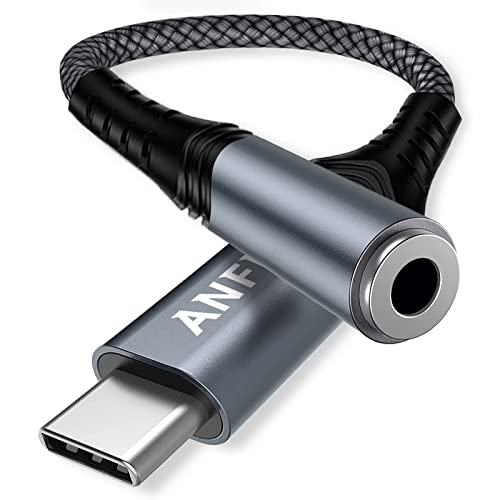 Adaptateur USB C vers 3.5 mm Jack Nylon, Écouteur Adaptateur Type C AUX Jack 3.5mm Casque,Compatible avec Galaxy S21 Ultra S20 Note 20 10 S10 S9 Plus,Huawei P40 Pro P30 Pro Mate 40 Pro,OnePlus 8T Cover