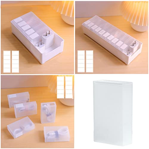 XISAOK Desktop Compartment Storage Container Anti Stationery Jewelry Living Room Bedroom Storing for