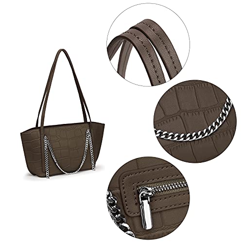 YALUXE Crossbody-Bag-for-Women Genuine Leather Fashion Handbags Chain Purse3