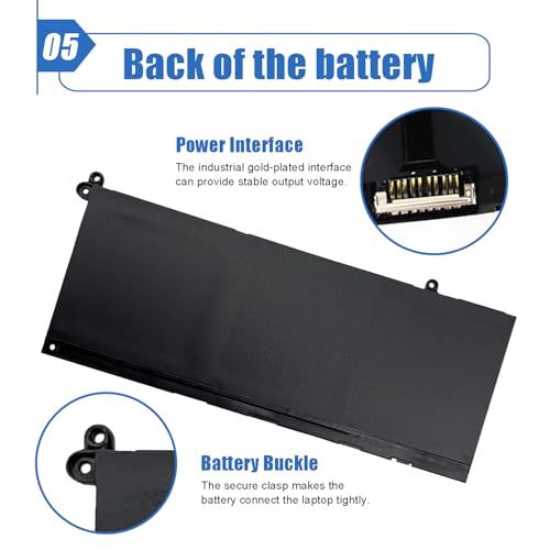 Image of 41Wh G91J0 Laptop Battery Compatible with Dell Latitude 3320 3330 3420 3520 Inspiron 3510 3511 3515 3520 3525 3530 5410 5415 5418 5420 5430 14 Plus 7420 2-in-1 Vostro 5620 5625 Series 11.25V 3467mAh