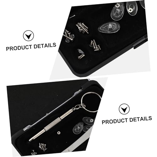 DOITOOL 1 Conjunto De 100 Unidades conjunto de óculos de reparação parafusos minúsculos Chave de fen