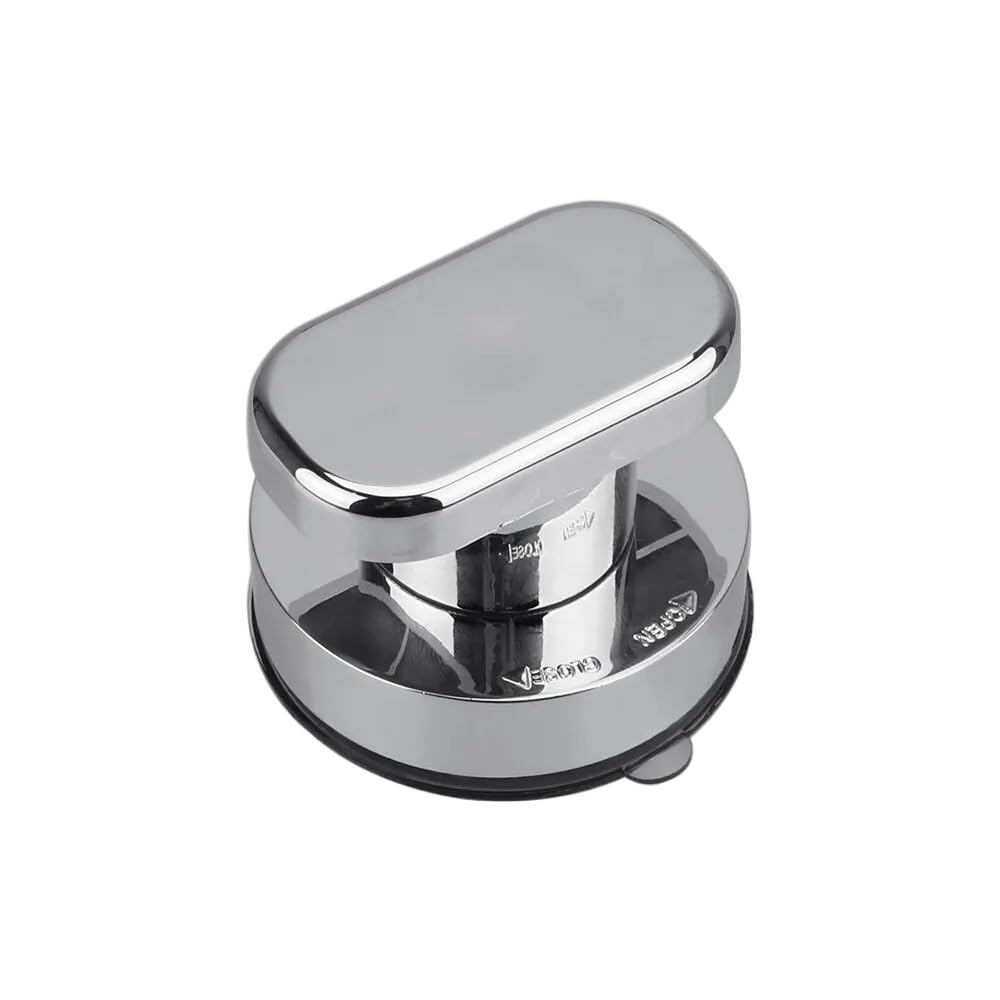 Fjixuo Silver 1Pcs Anti-Slip Handrail With Suction Cup No Drilling Shower Handle Offers Safe Grip For Safety Grab In Bathroom Bathtub Glass Door For Bathrooms, Kitchens(Silver)