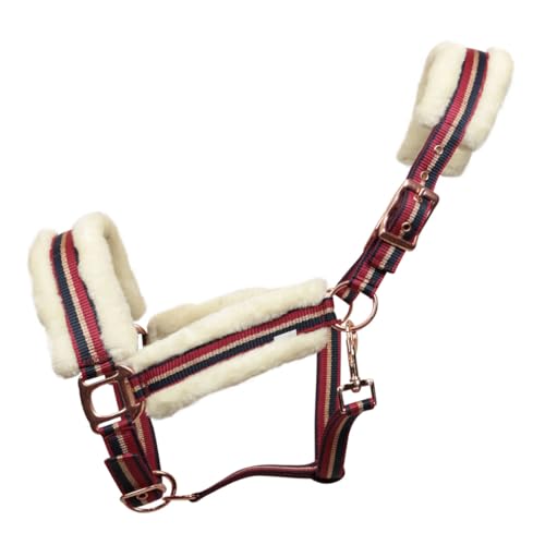 Licol avec longe Equityum Rosegold nylon cob et licol rembourré poney