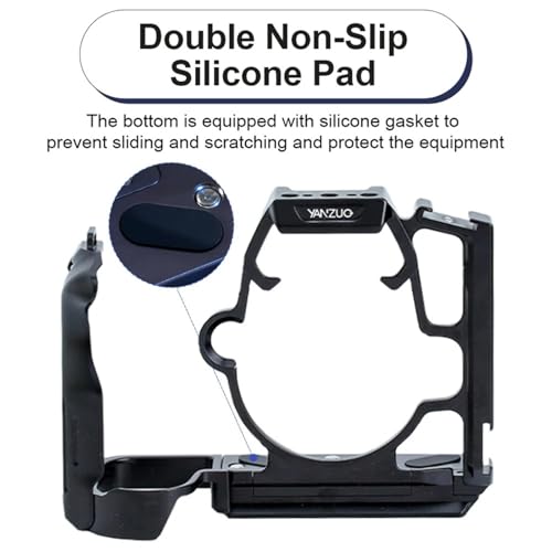 Image of Aluminum Alloy Camera Protection Cage Rig Stabilizer Frame for LUMIX GH6 / GH7 Camera (Titanium)