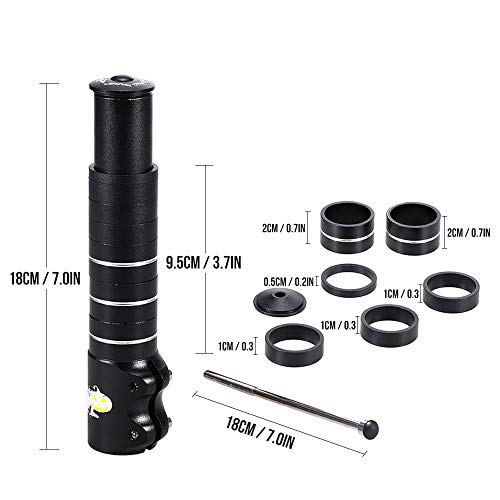 Bicicleta Stem Riser, Romacci Extensor de haste de garfo de liga de alumínio para extensão de haste