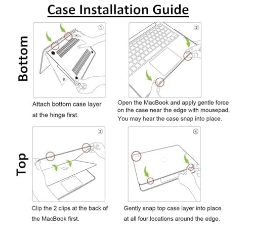 Image of TechTrendz Case Compatible for MacBook Pro 14 inch 2024-2021,M4 A3112 A3185 A3401 M3 A2918 A2992 M2 A2779 M1 A2442 Pro Max Chip with Touch ID,Laptop Plastic Hard Shell Cover-White (Keyguard,Dustplugs)