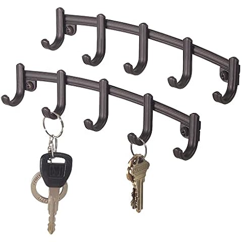 mDesign Wall-Mounted Key Rack Set of 2 Cover