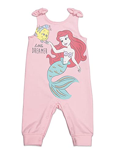 Disney Princess Ariel Infant Baby Girls French Terry Snap Sleeveless Romper & Headband 18 Months #TOP1