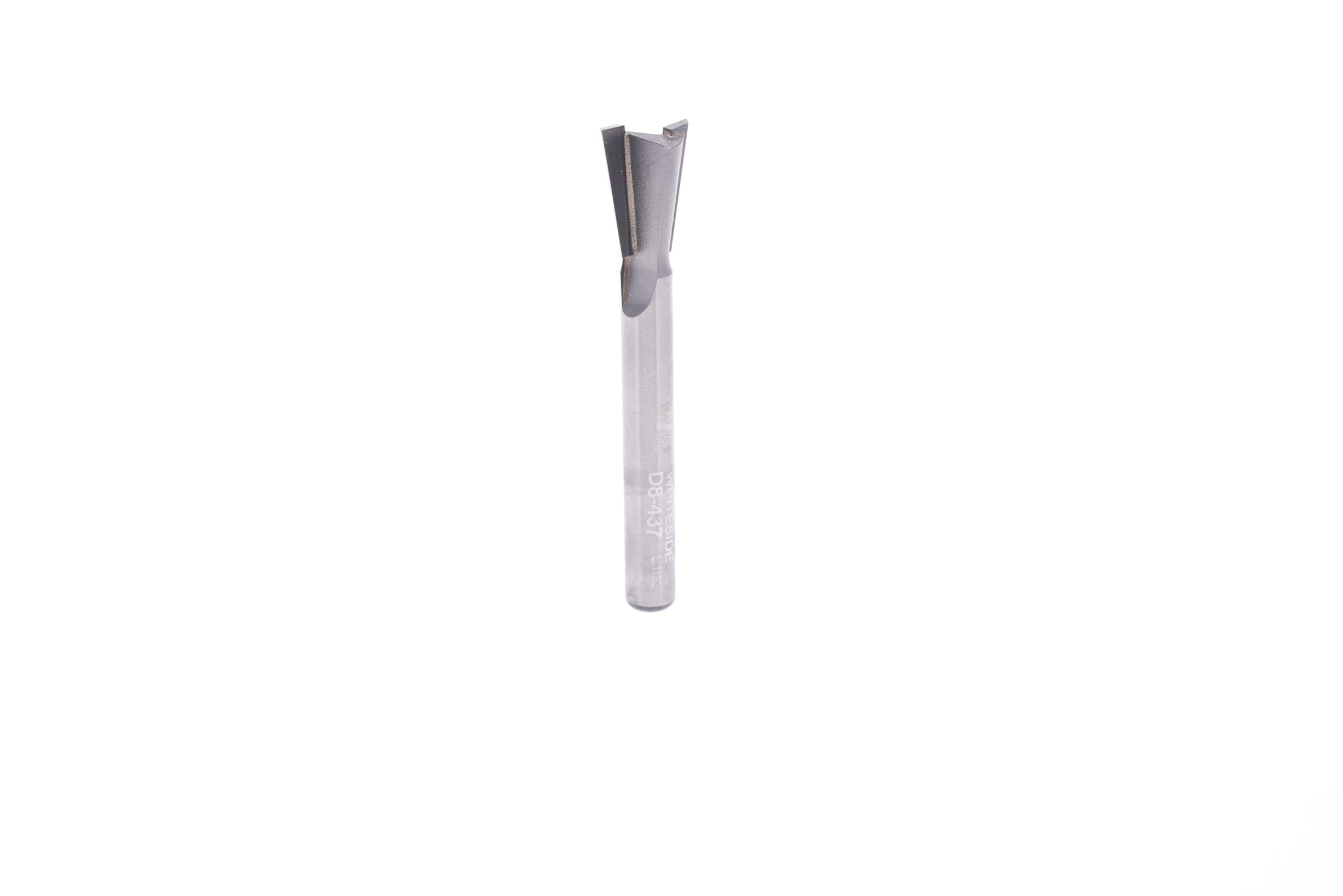Whiteside Router Bits D8-437 Dovetail Bit with 7/16-Inch Large Diameter 5/8-Inch Cutting Diameter and 1/4-Inch Shank