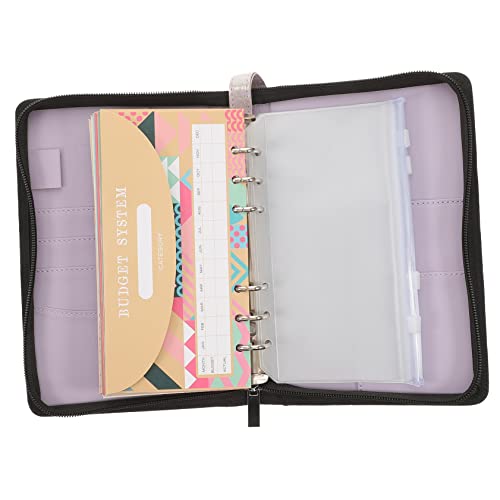 1Set Multifunctional Budget Envelope Clutch Bag Capacity Cash Wallet with Envelopes Calculator Accessories Stylish Storage for Cash Organizing Budgeting