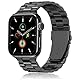 QAZNZ Metall Kompatibel mit Apple Watch Armband 46mm 45mm 44mm 49mm 42mm(Series 3 2 1), Herren Edelstahl iWatch Bands für Apple Watch Ultra 2/Ultra SE, iwatch Series 10 9 8 7 6 5 4 3 2 1(Schwarz)