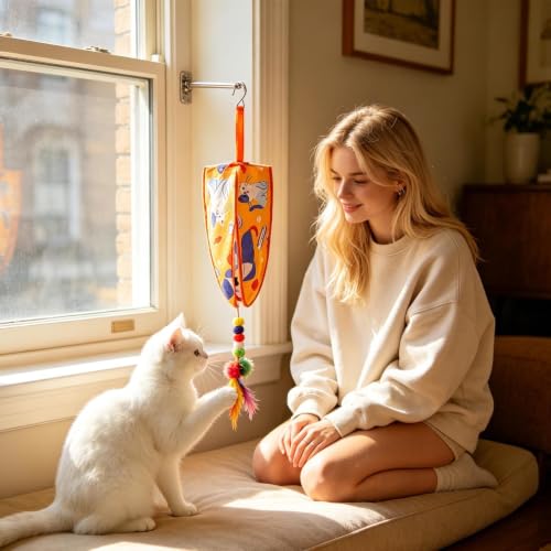 Prévention de l'ennui du chat en appartement grâce au leurre interactif